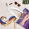 kkvhhyuo lavender fields Print Canvas Tote Bag, Large Handbag with Reinforced Handles Simple Shoulder Bag for College School Work Travel Shopping Daily Use #2