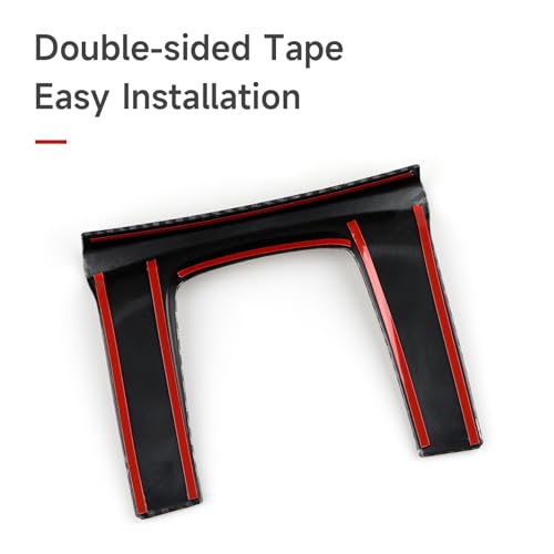 Image of Car Gear Shift Panel Decals for 2016 2017 2018 2019 2020 2021 Honda Civic Accessories 10th Gen ABS Carbon Fiber Interior Stickers