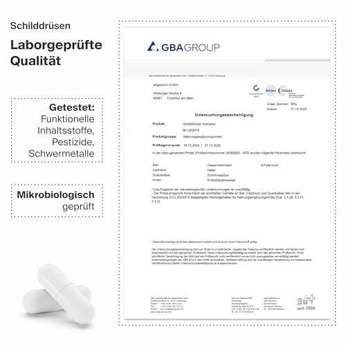 SCHILDDRÜSEN KOMPLEX – 30 Kapseln mit Jod, Selen, Zink & L-Tyrosin | Für Energie, Hormonbalance & Stoffwechsel | natürliche Unterstützung der Schilddrüsenfunktion | Vegan & laborgeprüft