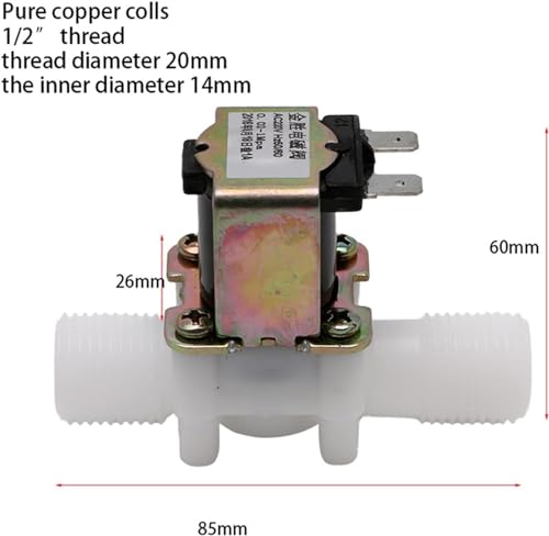 Électrovanne magnétique 12V à ouverture instantanée pour réguler le débit eau et air 1/2 pouce - 4