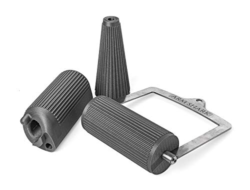 Arm Shark Arm Wrestling Handle 3 Set (Eccentric, Tube and Cone) for Grip and Strength Workout.