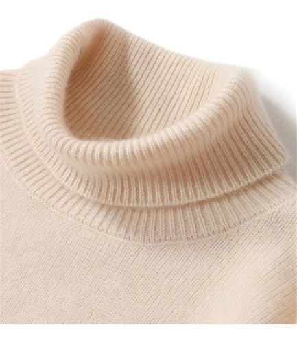 Men Pure Cashmere Turtleneck Sweater Thickened Warm Winter Loose Fashion Knit Pullover Sweater2