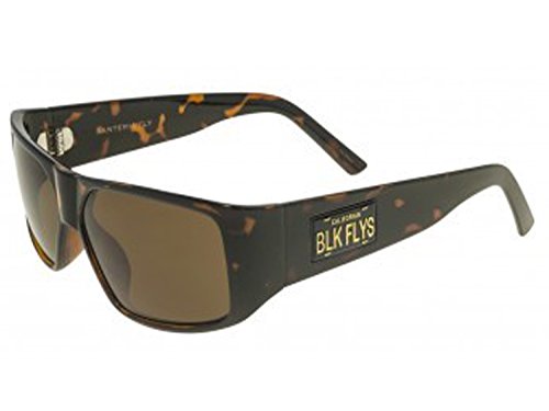 Black Flys Sunglasses Santeria Fly/california Plate (Shiny Tortoise w/Brown Lens)