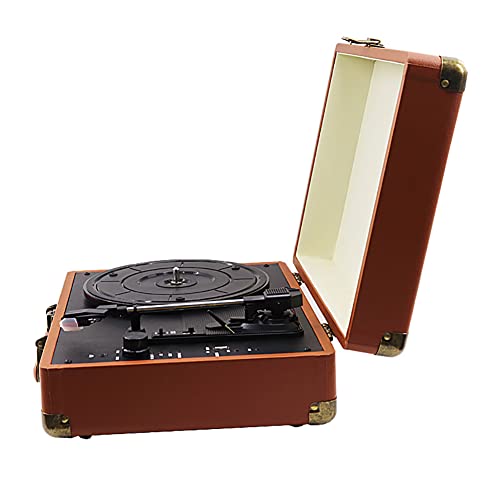 Porte-documents rétro tourne-disque Bluetooth avec haut-parleurs pour vinyle, prise en charge de l’enregistrement 3… - Les Beatles, Paul McCartney, John Lennon, RIngo Starr, George Harrison Porte-documents rétro tourne-disque Bluetooth avec haut-parleurs pour vinyle, prise en charge de l'enregistrement 3… – Image 7