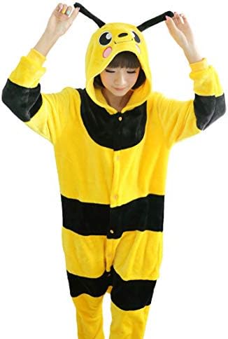 Amazon Co Jp 着ぐるみパジャマ ポケモン コスプレ ハロウィン 仮装 大人用パジャマ 着ぐるみ アニマル コスプレ コスチューム 寝間着 ホームウェア ロバ ミツバチ M ホビー