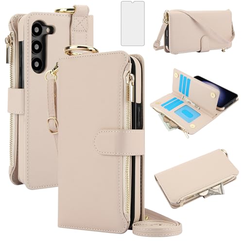 Housse Samsung Galaxy A16 4G anti-RFID avec porte-cartes et verre trempé