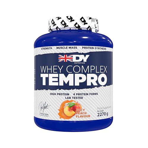 Whey Complex Tempro pour la récupération musculaire après effort, goût pêche 2270g