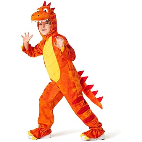 Morph Costumes Orange Kids Dinosaur Costume Kids Girls And Boys Toddler Halloween Fancy Dress T-Rex Costume Childs Dinosaur Costume Cover