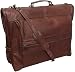 AmeriLeather Leather Three-suit Garment Bag (Vintage Terazzo Brown)