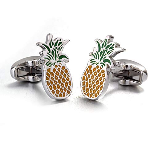 Mancuernillas para Hombre Daesar en Plata y Amarillo miniatura 2