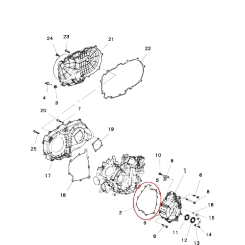 Joint de boîtier de stator Hisun ajustement de précision haute résistance - 6