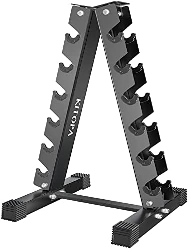 Kitopa Dumbbell Rack Stand Only, 6 Tier A-Frame Dumbbell Rack, Heavy Duty Weight Rack for Dumbbells, Dumbbell Holder Dumbbell Rack Stand for Home Gym