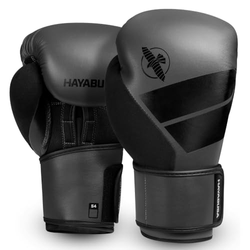 Hayabusa S4 Boxing Gloves - Sparring & Muay Thai - Charcoal, 16oz