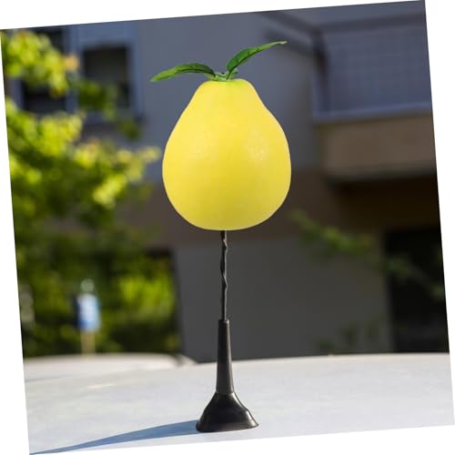 Antena de coche con divertido pomo de pomelo amarillo artificial 7