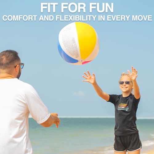 image for Kanu Surf Girls' Standard Karlie Rash Guard UPF 50+ Sun Protection Sho