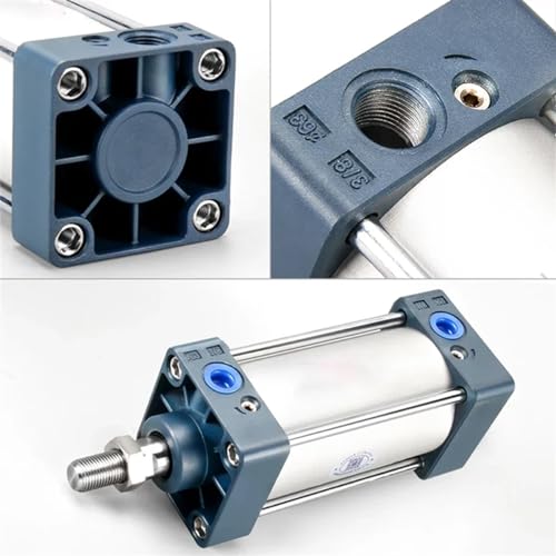 Cylindre pneumatique SC double effet pour stabiliser la pression et régler la course