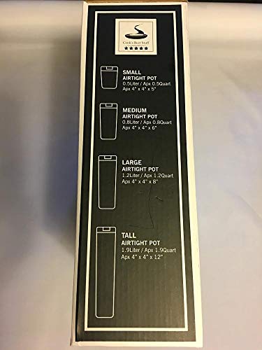 Airtight Food Storage Container Set Of 5 By Cooksbeststuff - Safety First - Bpa Free - Meets Fda Food Contact Requirements - Pasta Rice Noodles Easy Open Close Canisters Durable New Strong Handles - Spacesaver Snacks #TOP5