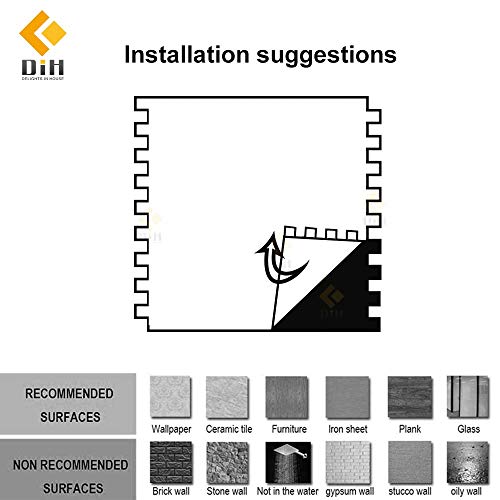 “11.5 X 11.81 ” Dih Peel And Stick Backsplash Tile, Stone Tile Peel And Stick On Kitchen,Bathroom,Wall (Brown) (1 Sheet) #TOP7