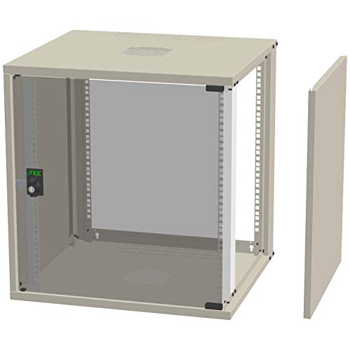 Rack informatique mural 9U Enoc 550x500x448mm idéal pour centraliser le réseau d'une PME