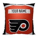 Northwest NHL Philadelphia Flyers Personalized Pillow, 18" x 18", Jersey