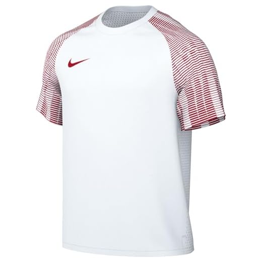 Nike DH8031-100 M NK DF Academy JSY SS T-Shirt Hombre White/University Red/University Red Tamaño L