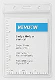 KEYLION 10 Pack 4x3 Heavy Duty Vertical ID Card Badge Holder with Waterproof Type Resealable Zip, Fits Avery White 3x4 Inches Name Badge Insert and Multiple Cards