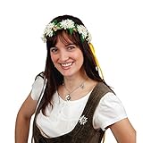 Essence of Europe Gifts OktoberfestHaus | Edelweiss Flower Garland Headband German Oktoberfest Costume Boho Accessories for Women
