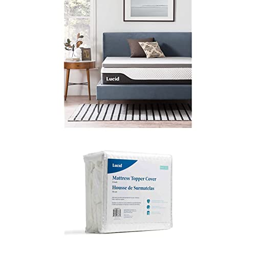 LUCID Topper Memory Foam Singolo 100x200 cm