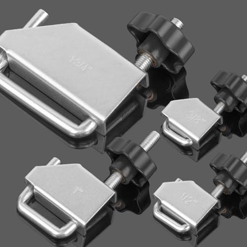 4 Piece Metal Tubing Clamp Fastening Tool High Tensile Steel Fasteners with Protective Finish for Workshop Household Use Home Repair Clamp Set - Image 8