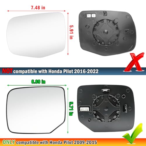 Adzfel for Honda Pilot Side Mirror Glass Replacement 2009-2015 by Adzfel - Used condition - Image 3