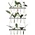 YIBOT Plants Propagation Stations Plant Terrarium with Wooden Stand Home Garden Office Decor Plant Lover Gifts