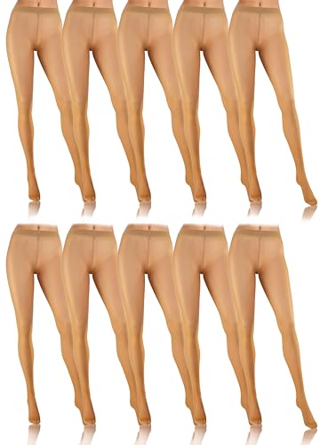 Collant transparent femmes 8 DEN lot 10 paires voile léger pour l'été