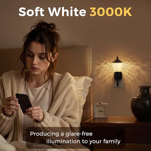 Image of L LOHAS LED Night Lights Plug into Wall,Vintage Night Light Dimmable 3000K | Dusk to Dawn Sensor,Soft White,Rotating Plug in Nightlight,Acrylic Industrial Classic Pillar Lamp,Farmhouse Stairways Hallway