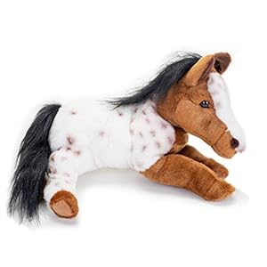 DEMDACO Laying Large Appaloosa Horse Spotted Children's Plush Stuffed Animal DEMDACO Laying Large Appaloosa Horse Spotted Childrens Plush Stuffed Animal
