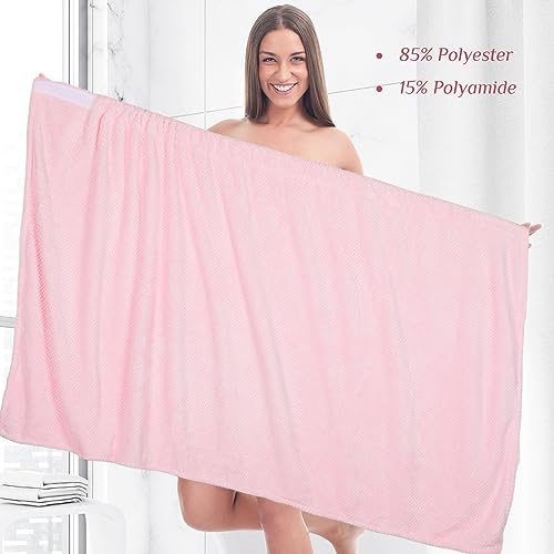 Image of Tigeen 6 Pack Women Waffle Bath Wrap Towel Dress