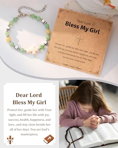 Teen Girl Gifts Trendy Stuff Cute Cross Bracelet Christian Bracelets, WWJD Bracelets for Girls, Birthday, Baptism, First Communion, Confirmation or Graduation Gifts, Cross Bracelet for Women4