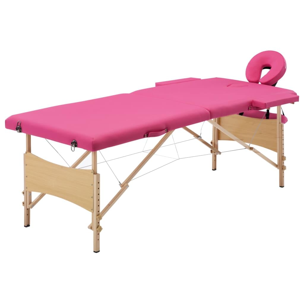 LAPOOH Camilla de Masaje Plegable 2 Zonas Madera Rosa, Apoyabrazos Tattoo, Camilla Tattoo, Camilla Estetica, Camilla De Espalda, Cama De Masaje, Mesa De Masaje - SPU:110185
