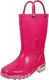 Western Chief Kids Solid Light-Up Rain Boot (Toddler/Little Kid),Pink,10 M US Toddler