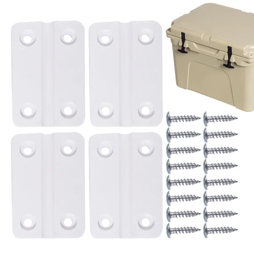 Sirseon Reemplace las bisagras del radiador, bisagras para cofres de hielo, accesorios de repuesto para bisagras de alféizar de hielo, bisagras de radiador de repuesto resistentes y juego de tornillos
