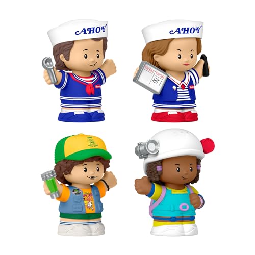 Little People Collector Coffret Stranger Things : Scoops Troop, figurines Scoops Troop collector présentées dans un emballage cadeau à exposer, pour adultes et fans, HVG76