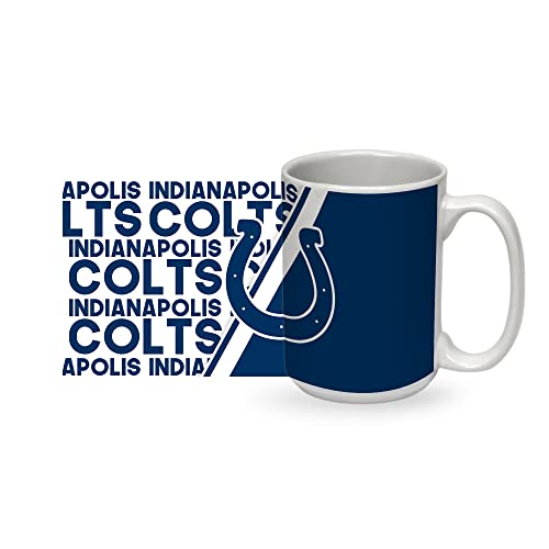 Image of Rico Industries NFL Football 15 oz White Ceramic Mug