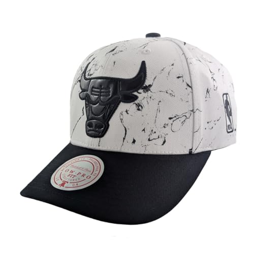 Casquette Chicago Bulls Mitchell & Ness Marble Snapback ajustable pour homme et femme