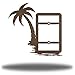 Riverside Designs Coastal Palm Tree Lightswitch Cover | Metal Wall Art Steel Decor | Made in USA | Multiple Colors (Rust)