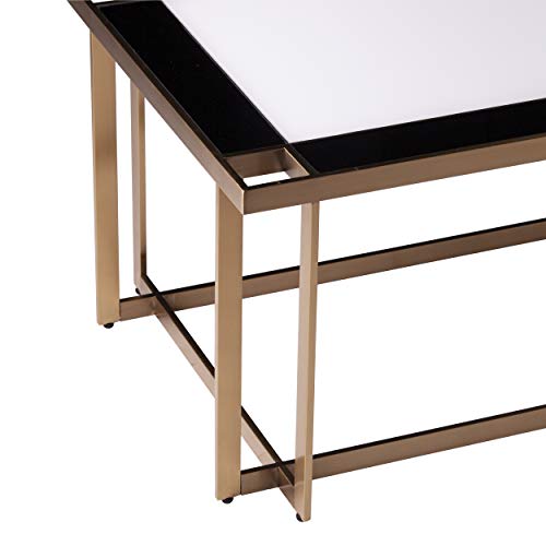 Sei Furniture Magdalere Coffee Table, Gold, White, Black #TOP4