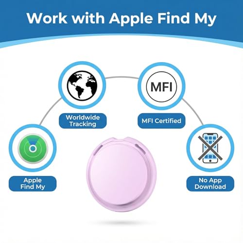 Image of 4 Pack Tags Tracker [Apple MFi Certified] Pair with Apple Find My(iOS Only)