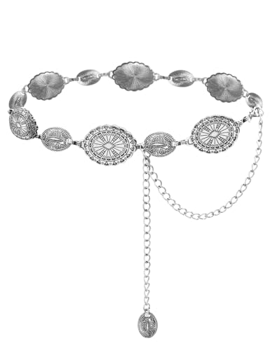 TOPACC Silver Concho Belts for Women...