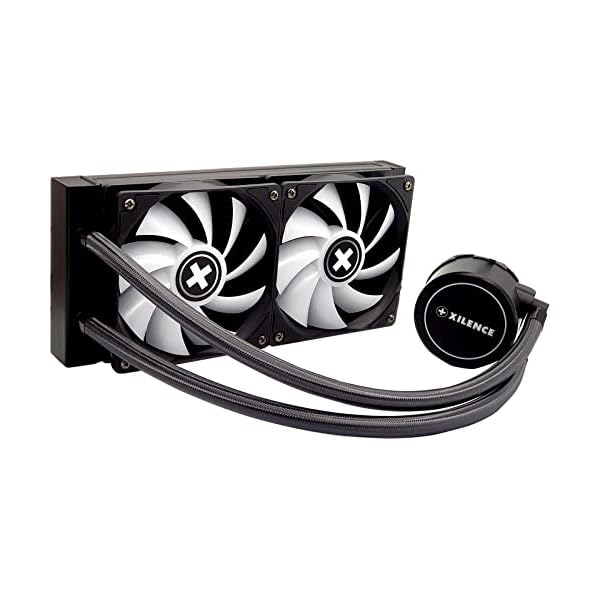 Xilence LiQuRizer XC977 - Refrigerador líquido para CPU (Base múltiple, AiO, 240 mm, 2 Ventiladores ARGB de 120 mm), Color Transparente y Negro - Image 3