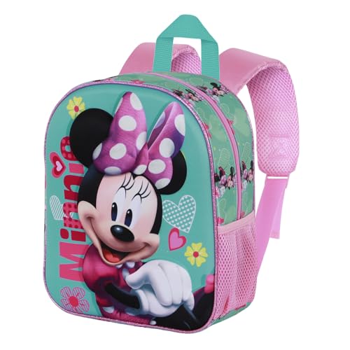 Disney Minnie Mouse Pose-Mochila 3D Elite, Rosa, 25 x 30 cm, Capacidad 7 L