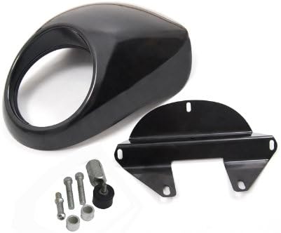 Addmotor Cafe Drag Headlight Fairing Custom Visor for Harley Sportster Harley Dyna Fx/xl Fork