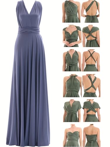 Juvell Brautjungfernkleider lang - Infinity Dress Maxi - Abendkleider elegant-festlich - Multiway-Wickelkleid - Hochzeit-Abiball-Bridesmaid - 1000...